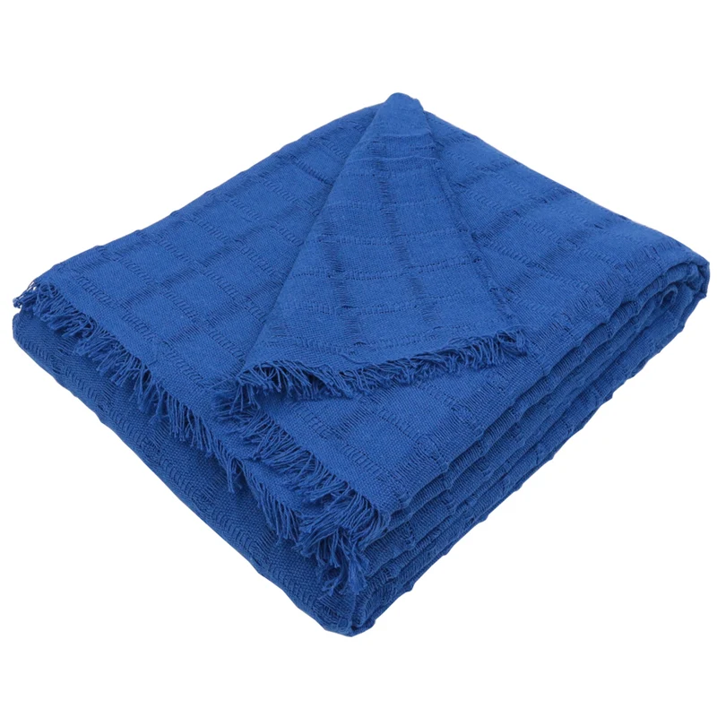 Colcha multiusos, plaid - Liso Azul