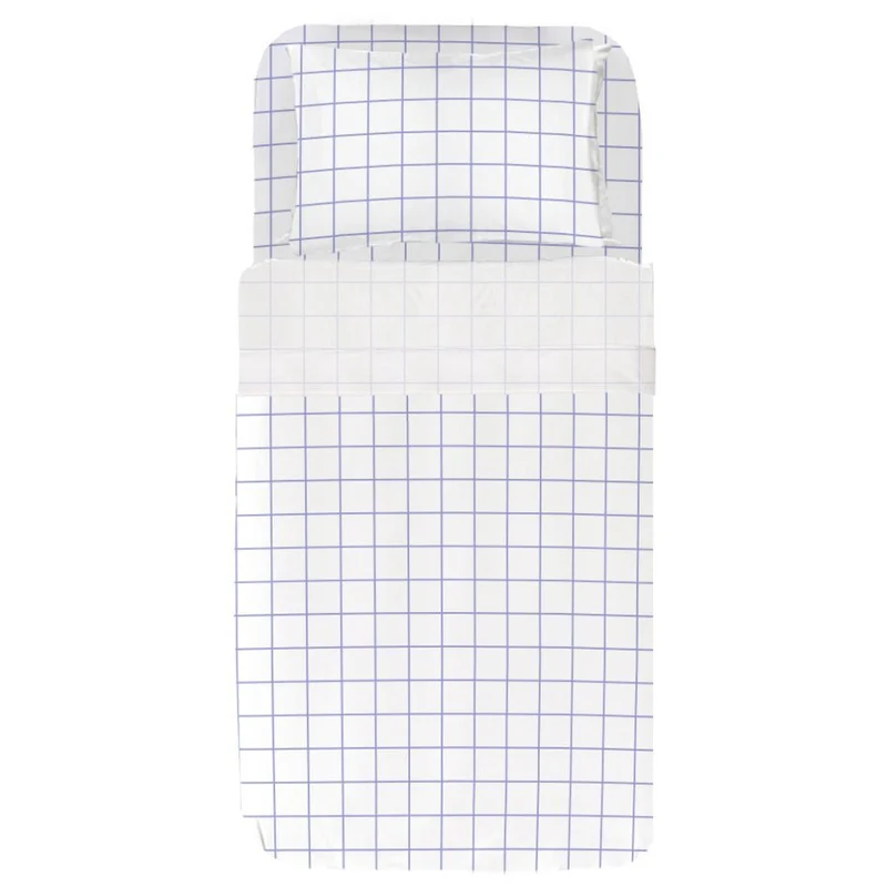 Juego Sábanas Infantil Estampadas Cuadro Lavanda