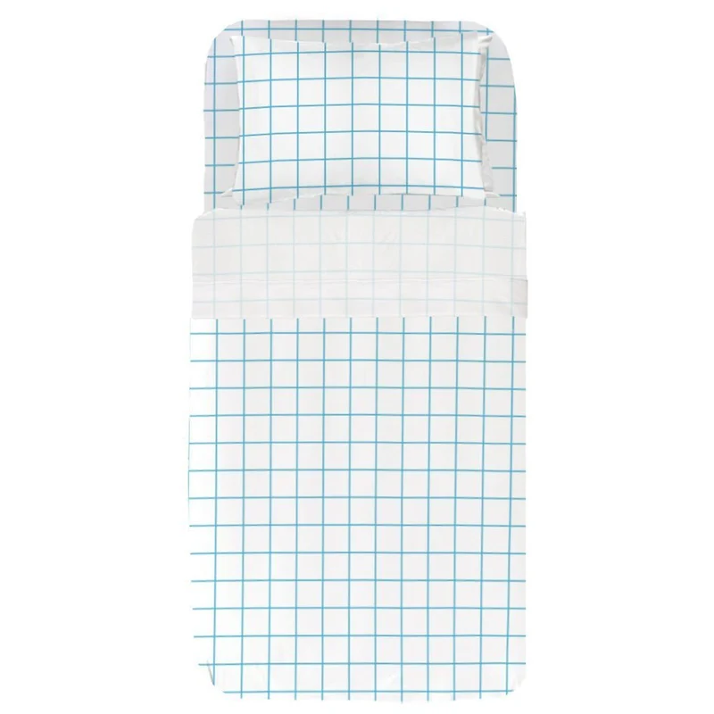 Juego Sábanas Infantil Estampadas Cuadro Blue