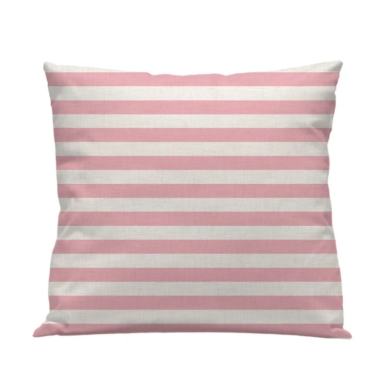 Funda cojín Raya Horizontal Rosa