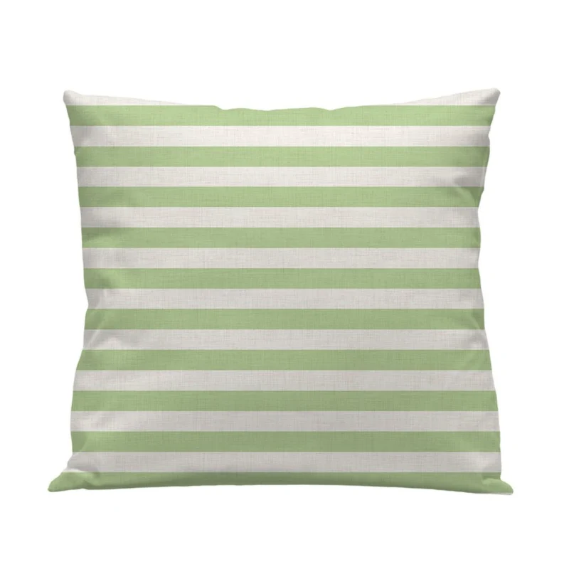 Funda cojín Raya Horizontal Pistacho