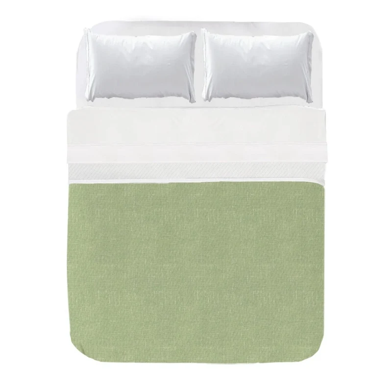 Colcha Estampado Textura Lino Pistacho