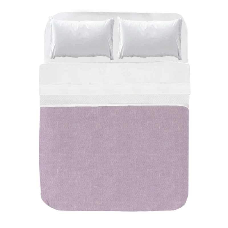 Colcha Estampado Textura Lino Malva
