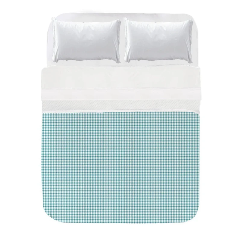 Colcha Vichy Turquesa