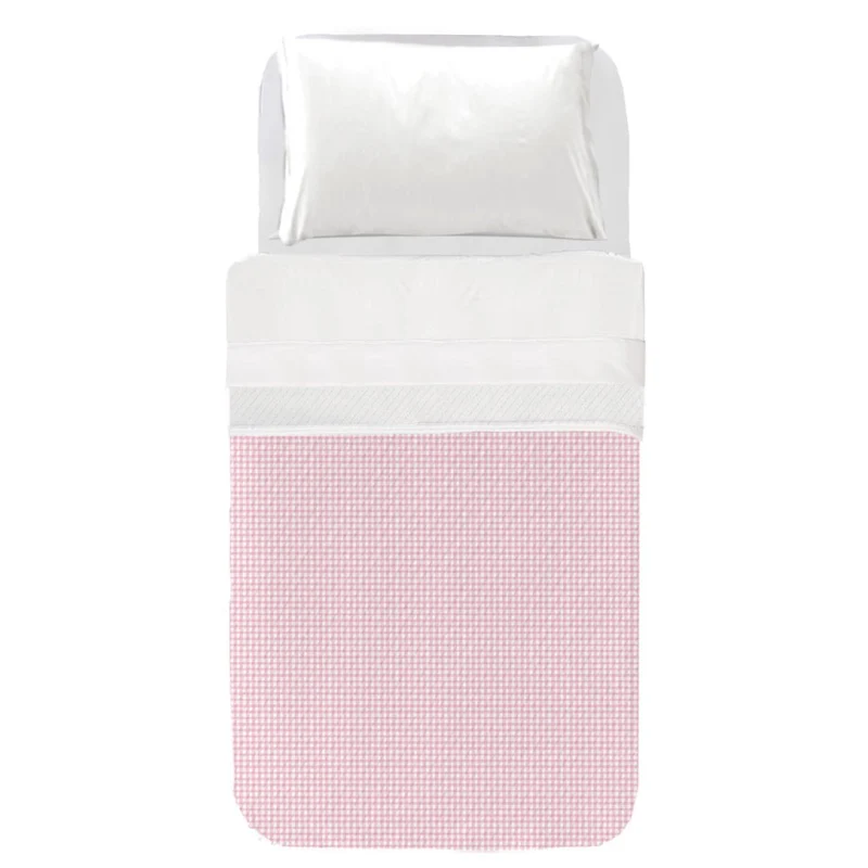 Colcha Infantil Vichy Rosa