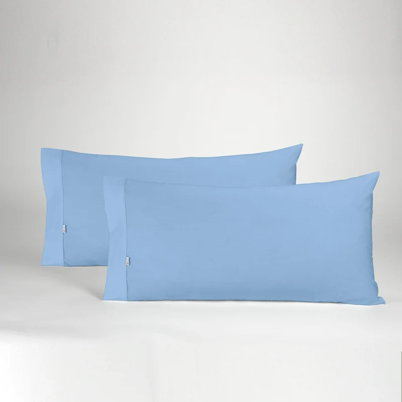 Funda de almohada azul claro