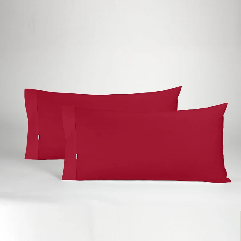 Funda de almohada burdeos