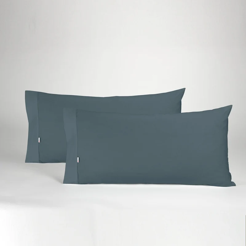 Funda de almohada gris