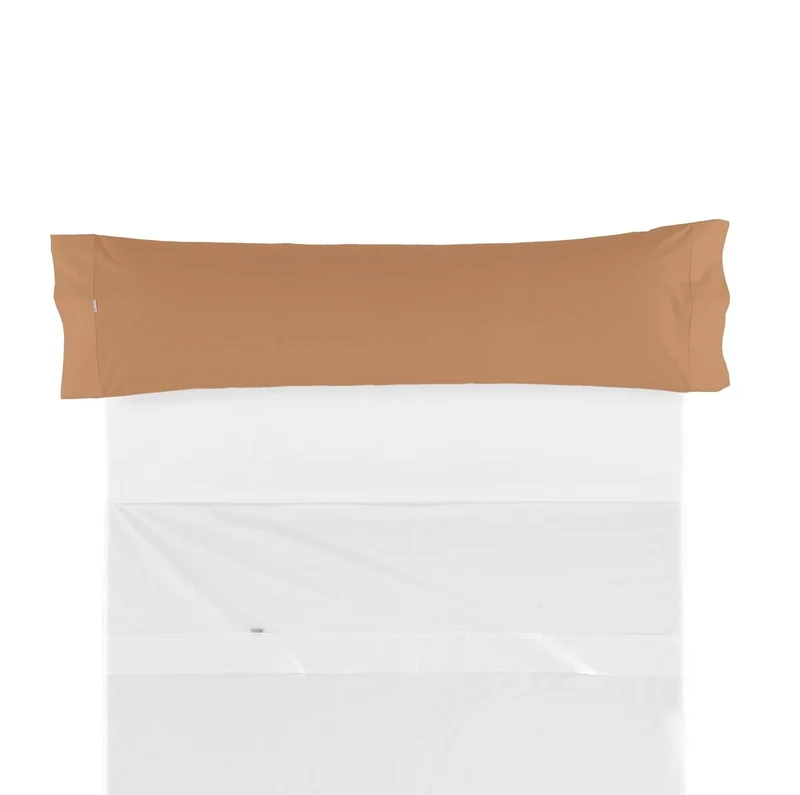 Funda de almohada algodón marrón