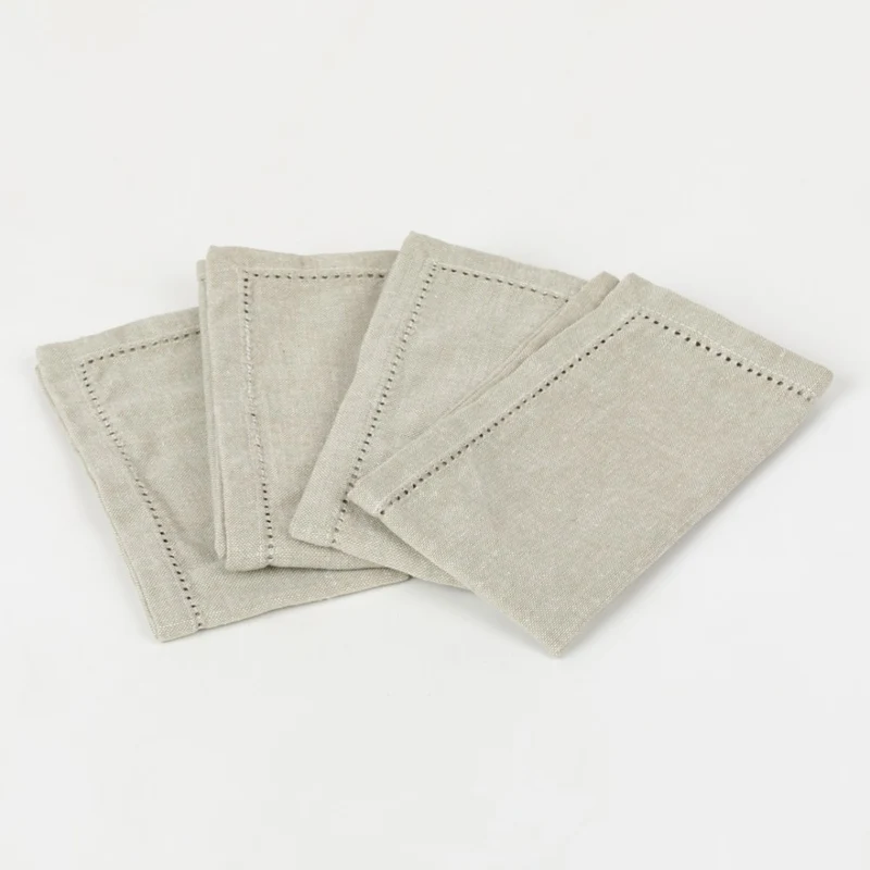 Set 4 Servilletas Liso Gris