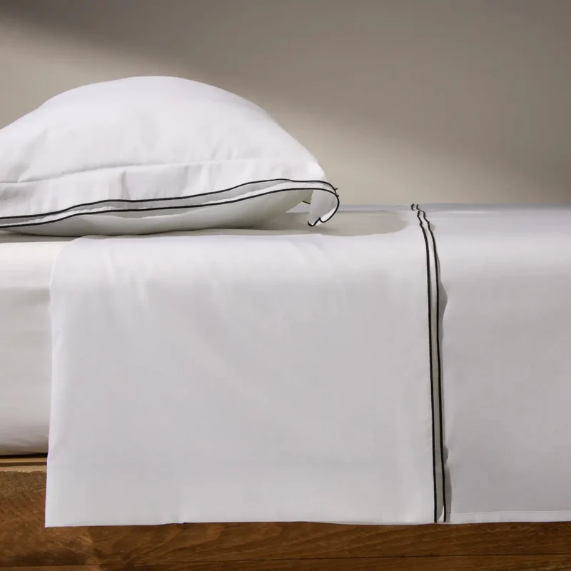 BLISS 300 THREAD COUNT COTTON SATEEN FLAT SHEET