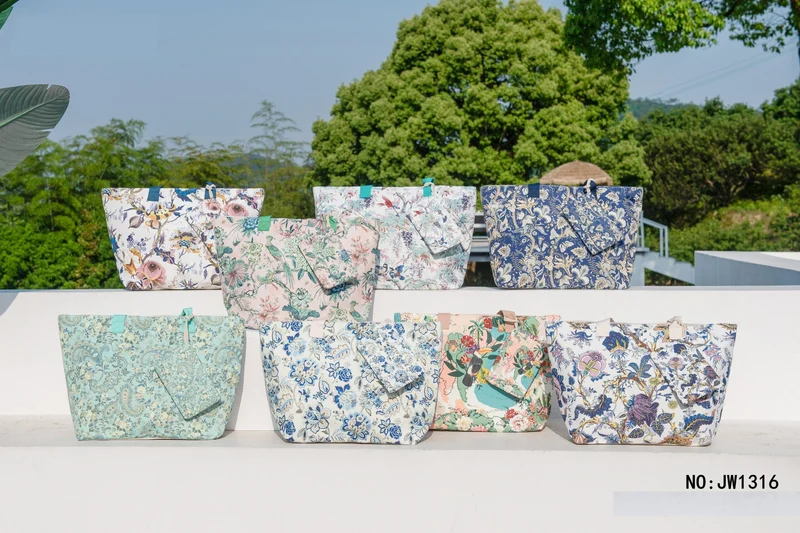 Bolso De Playa Flores