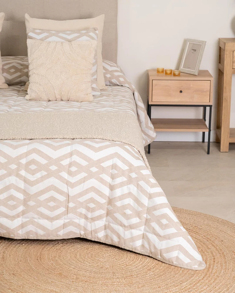 Colcha jacquard chenilla nela topo