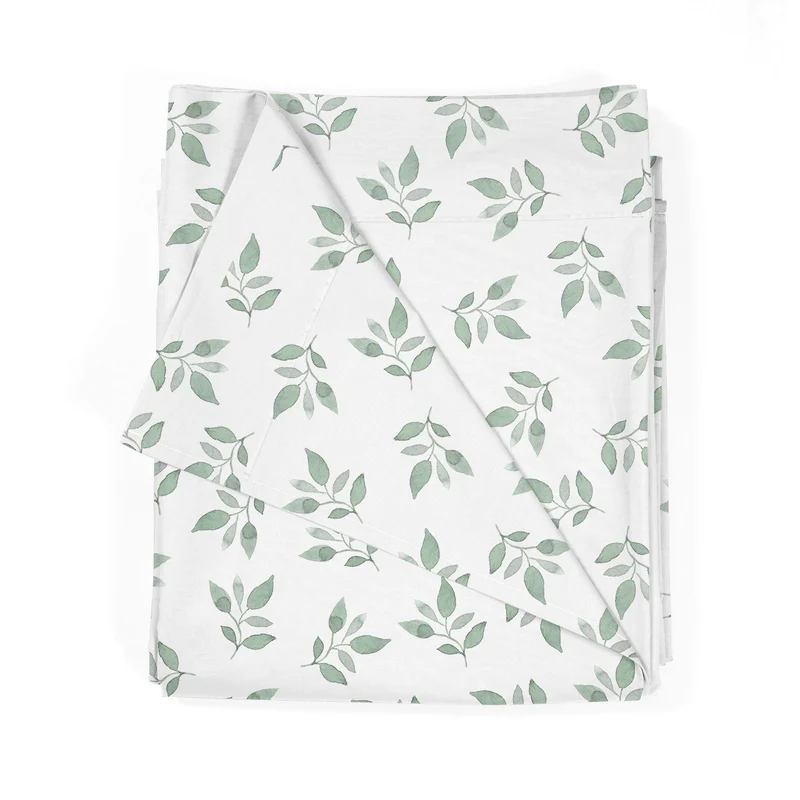 Sábana encimera estampada Hojitas