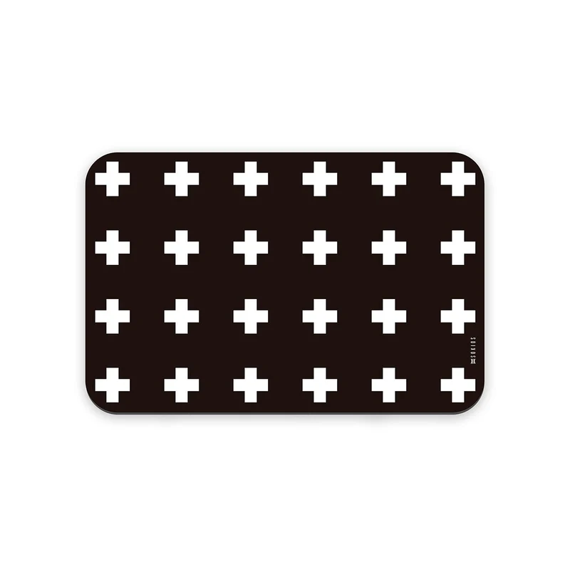 Pack Manteles Individuales Cruces Negro