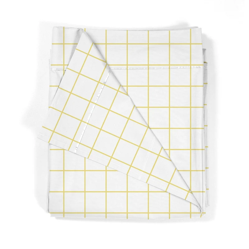Sábana encimera Estampada Infantil Cuadro Amarillo