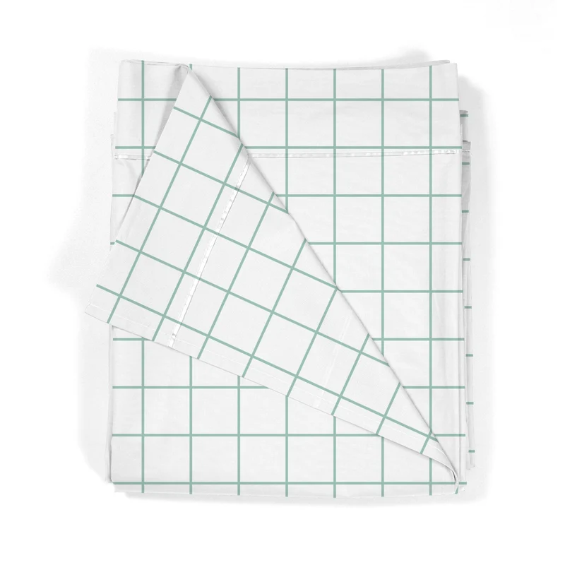 Sábana encimera estampada Cuadro Verde