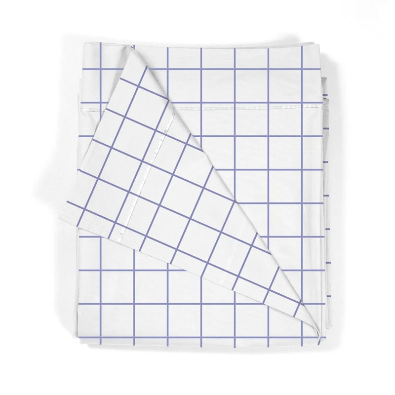 Sábana encimera estampada Cuadro Lavanda