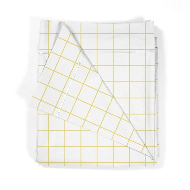 Sábana encimera estampada Cuadro Amarillo