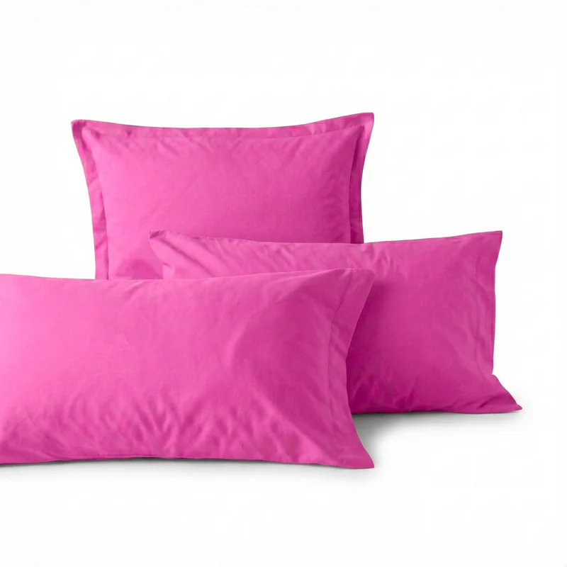 Basic Funda de almohada Fucsia