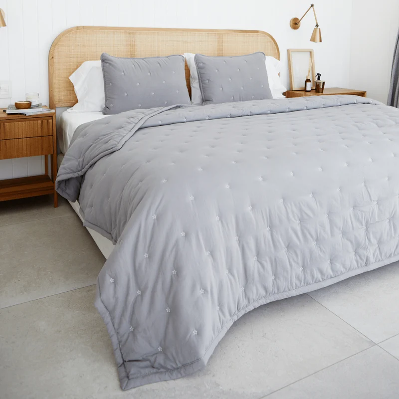 Cubrecama Basic Gris