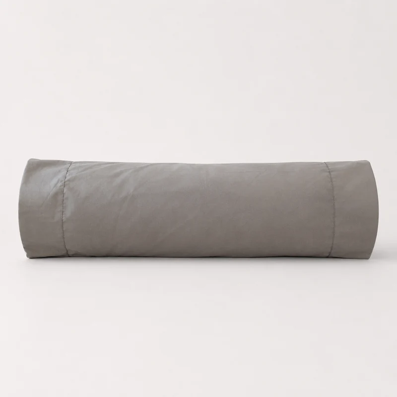 Funda de Cojín Rollito 400 Hilos Plata