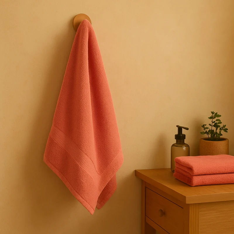 Toalla Zero Twist 100% Algodón Coral – 600 g/m², extra suave y absorbente