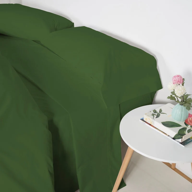 Funda nórdica Algodón Percal de 200 hilos Verde Greenery