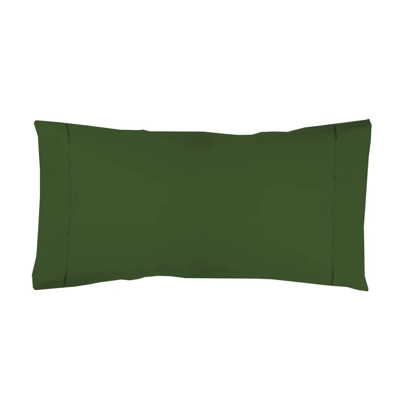 Funda almohada Algodón Percal de 200 hilos Verde Greenery