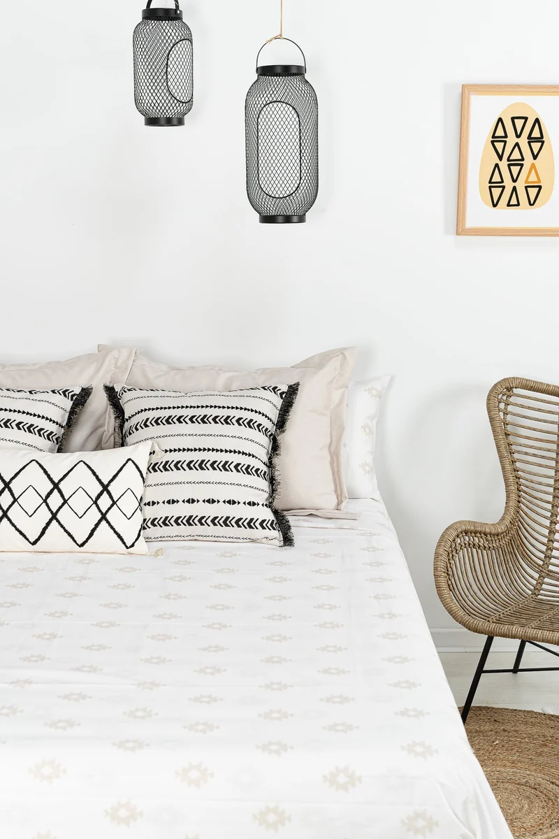 Juego Sábanas Estampadas Kilim Beige