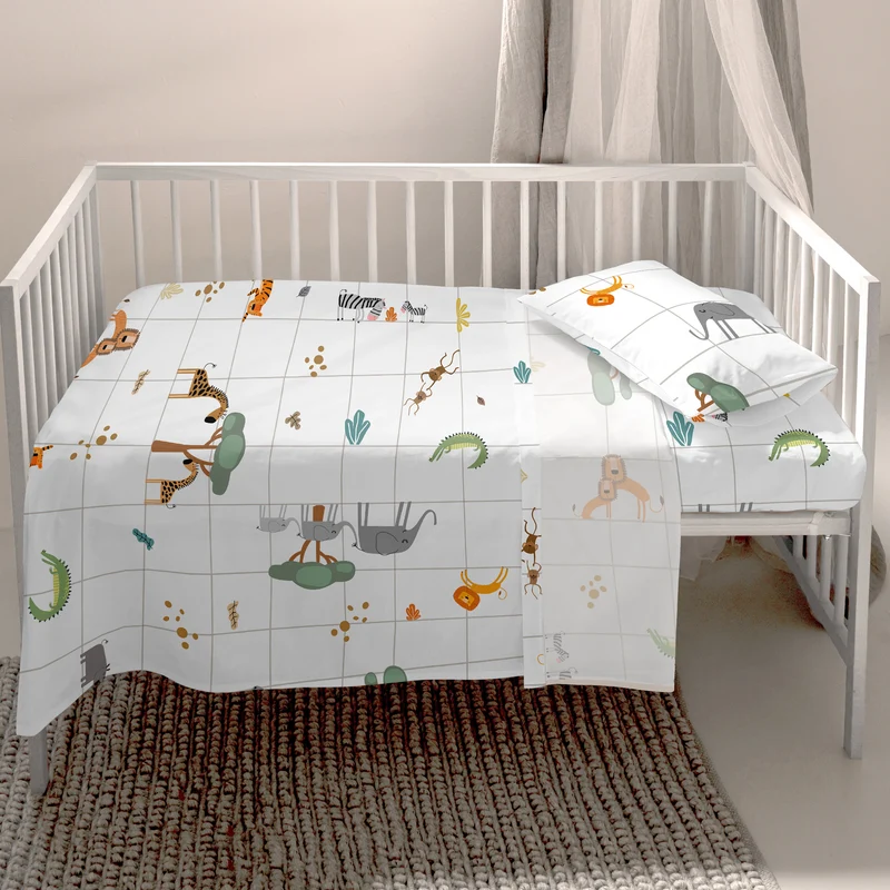 Mini savanna Juego de sábanas cuna 2 piezas