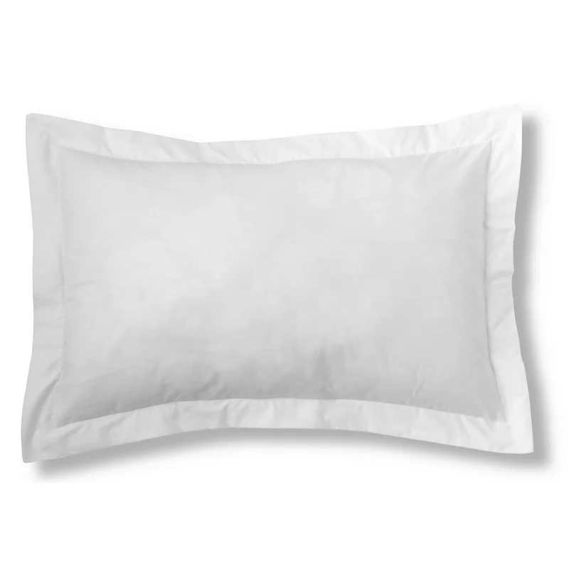 Funda de cojín algodón blanco