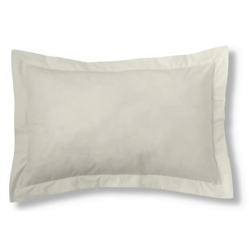 Funda de cojín algodón crema