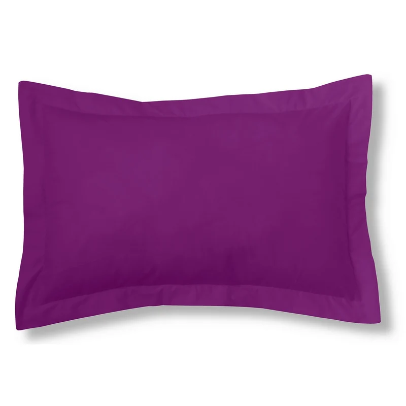 Funda de cojín algodón morado
