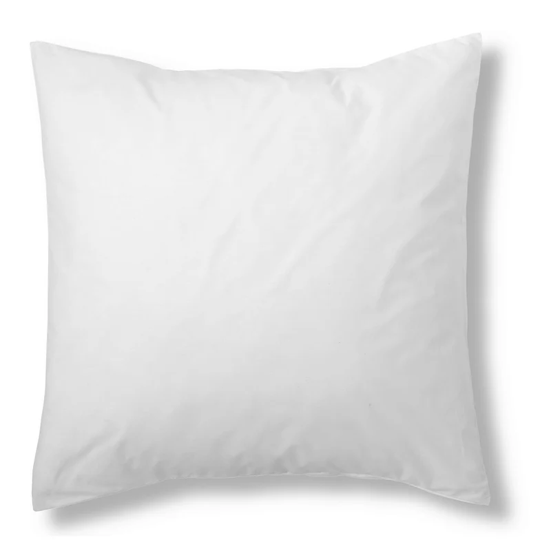 Funda de cojín percal blanco