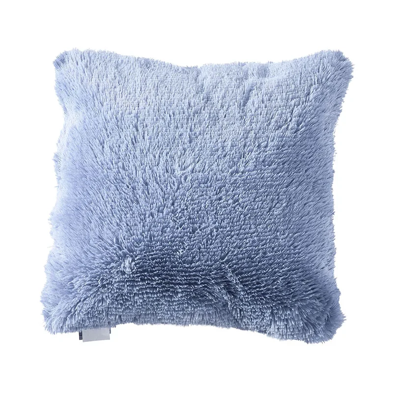 Cojín de pelo Chin liso 45x45 - funda + relleno