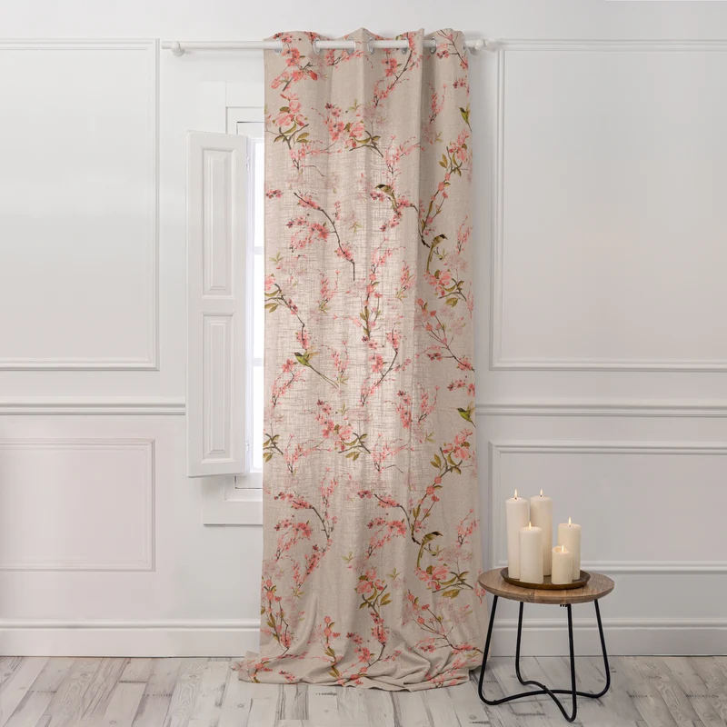 Chinoiserie Cortina lino 140x280 cm