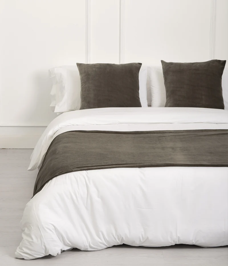 Plaid Velvet Soft Piedra