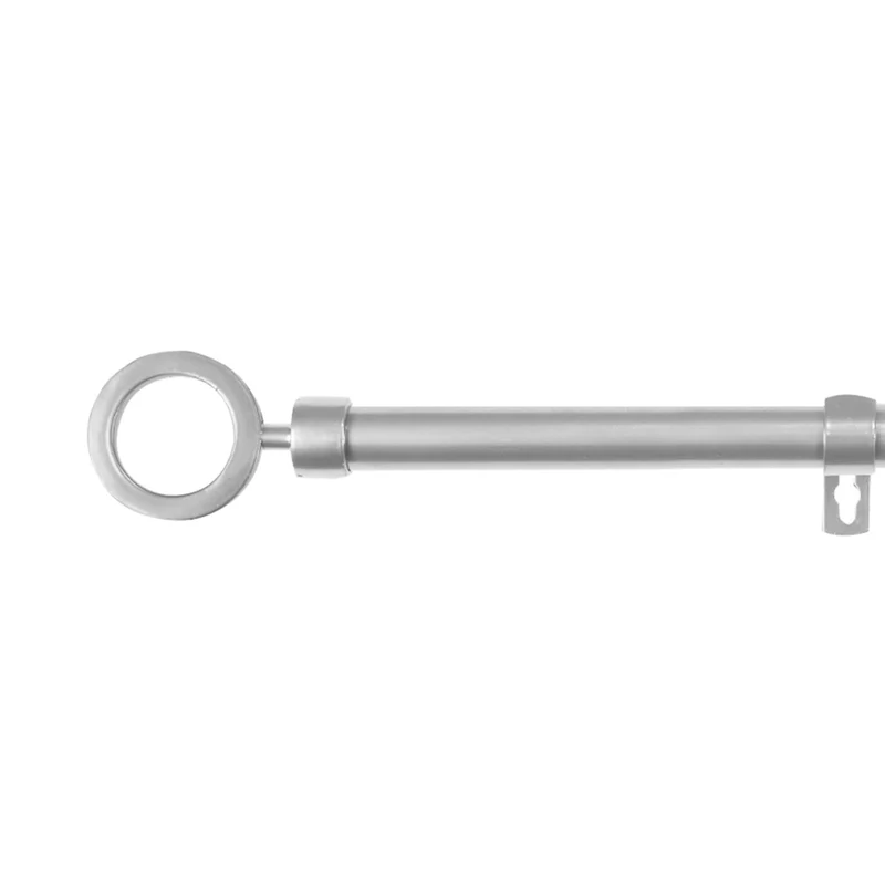 Barra De Cortinas Universal Extensible Metal Aro. Gris