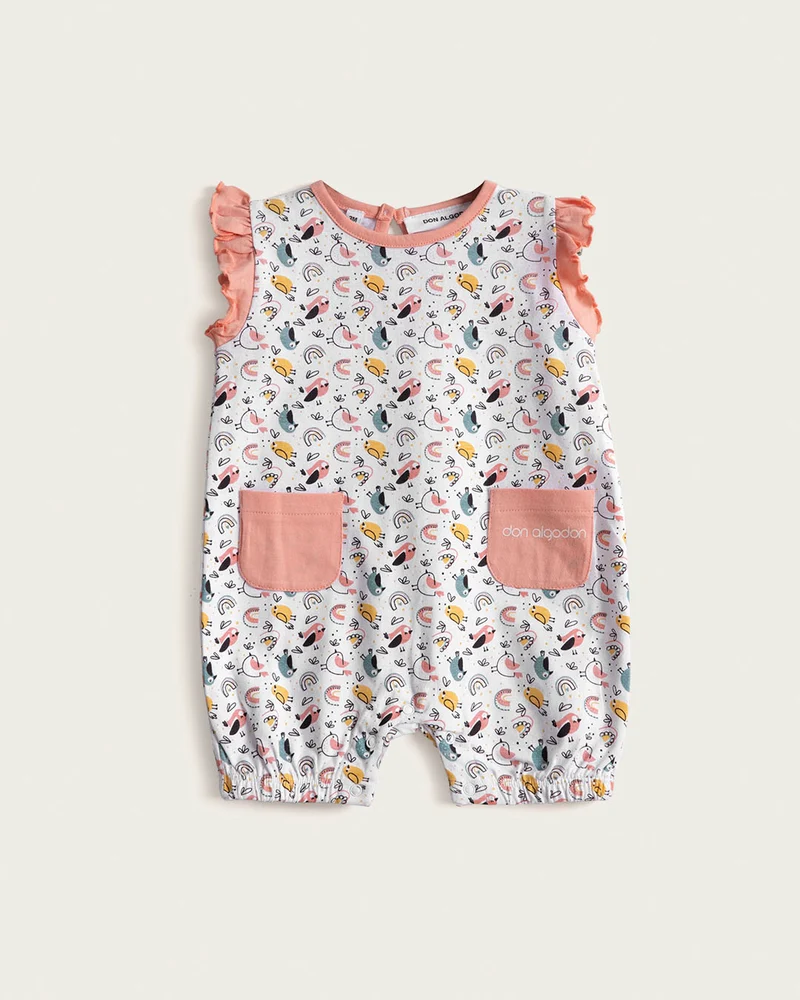 Pelele Bebé Bird - Algodón - Rosa
