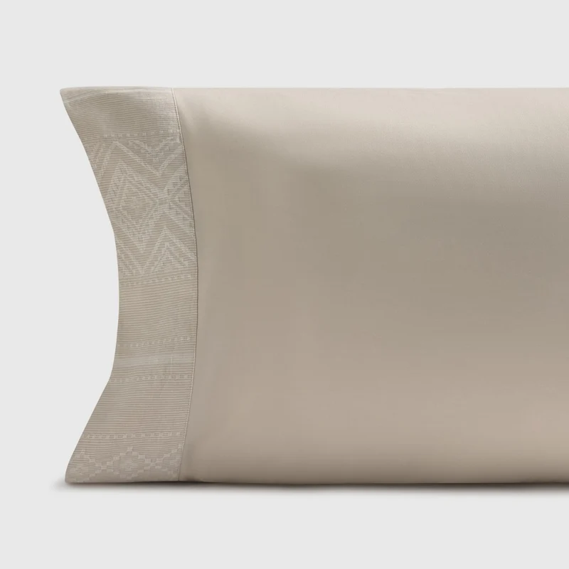 Funda de almohada algodón 180 hilos jacquard geométrico Rezig