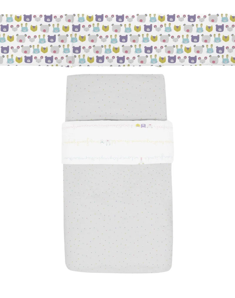 Pack funda nórdica + protector - LETRAS/FRIENDS