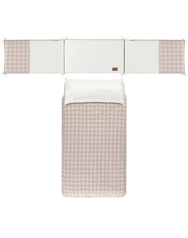 Pack funda nórdica + protector - CHECKS ROSA