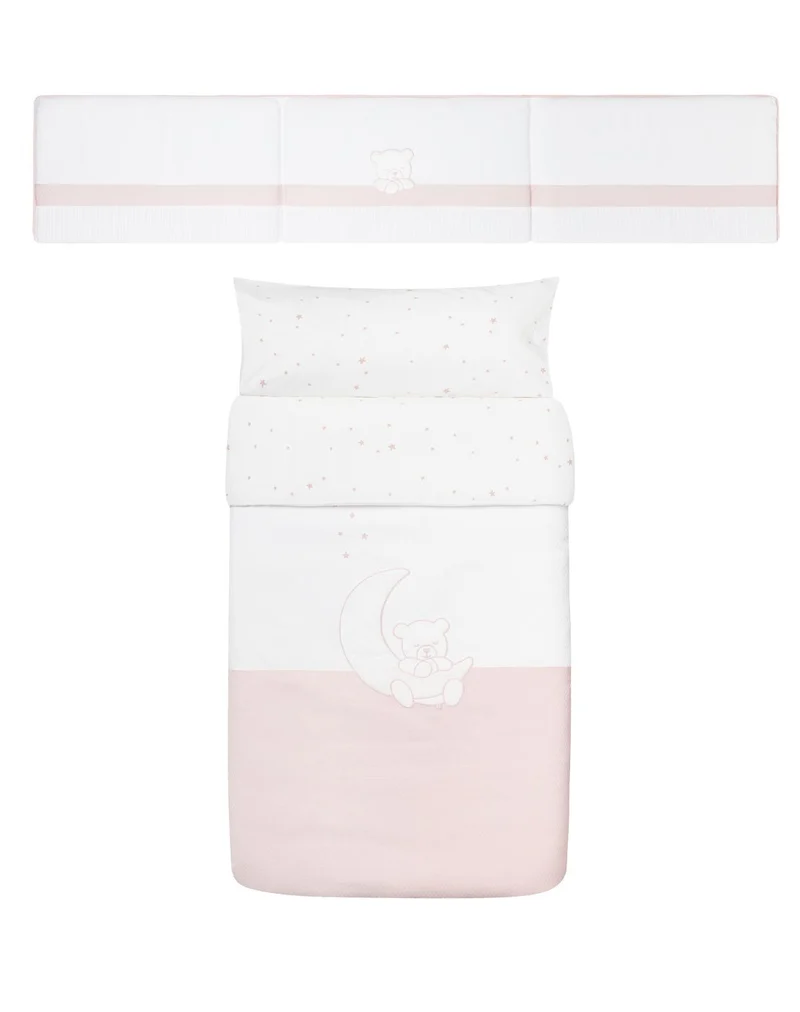 Pack funda nórdica + protector - TEDDY ROSA