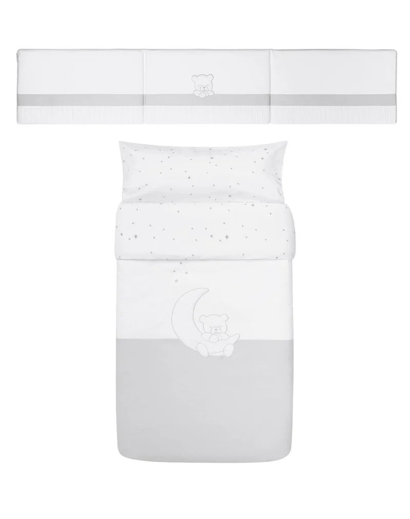 Pack funda nórdica + protector - TEDDY GRIS