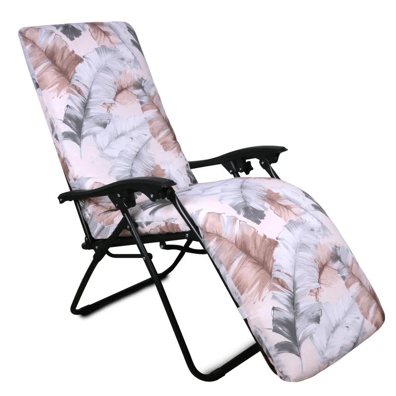 Cojín Tumbona Colchón 180x55x6cm . Ideal para Jardín, Piscina, Terraza- Plumas