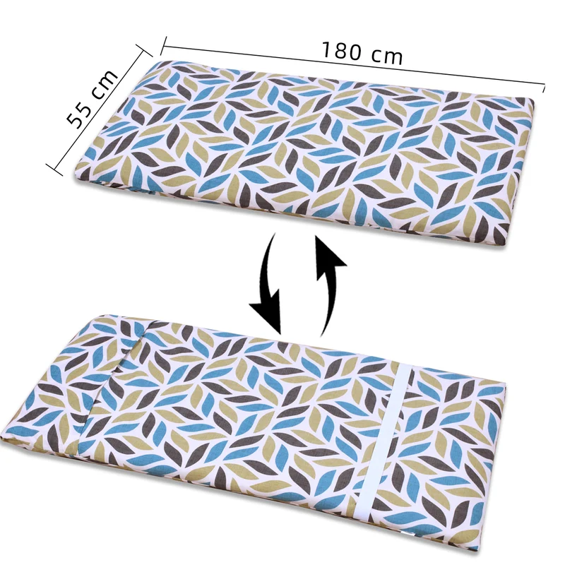 Cojín Tumbona Colchón 180x55x6cm . Ideal para Jardín, Piscina, Terraza- Forma Elíptica