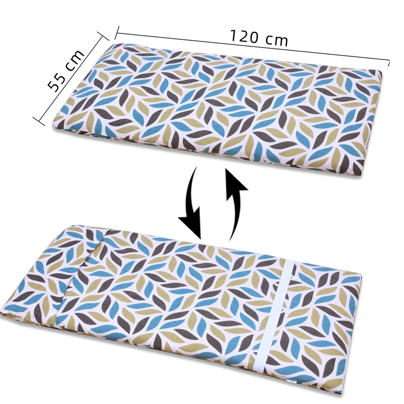 Cojín Tumbona Colchón 120x55x6cm . Ideal para Jardín, Piscina, Terraza- Forma Eliptica