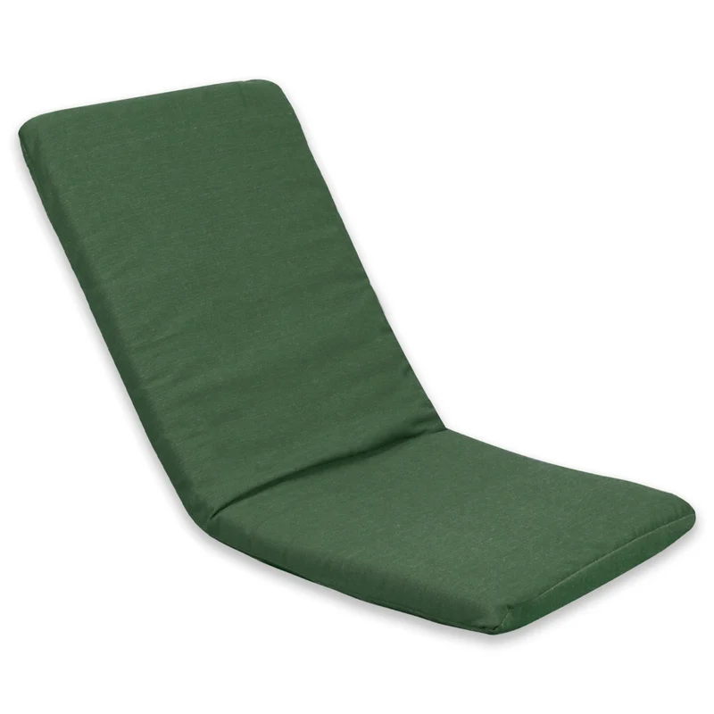 Cojín Tumbona Colchón 120x55x6cm . Ideal para Jardín, Piscina, Terraza- Verde