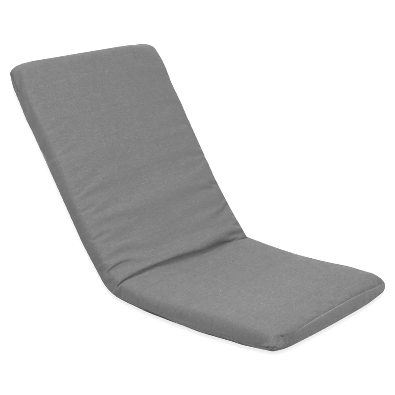 Cojín Tumbona Colchón 120x55x6cm . Ideal para Jardín, Piscina, Terraza- Gris